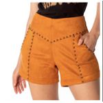 SHORTS CARAMEL SUEDE MOON HORSE