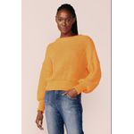 BLUSA TRICOT LISTRAS - LARANJA