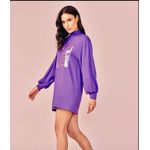 VESTIDO MOLETOM SILK LOVE - PURPLE