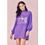 VESTIDO MOLETOM SILK LOVE - PURPLE