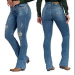 CALÇA FEMININA BUPHALLOS BOOTCUT RASGADA 