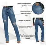 CALÇA FEMININA BUPHALLOS BOOTCUT RASGADA 