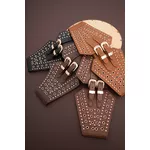 Cinto Elástico Largo Com Apliques