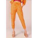 CALÇA CARGO ALFAIATARIA - LARANJA