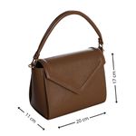 Bolsa Dani Caramelo | Couro Legítimo