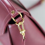 Bolsa Dani Marsala - Metal Ouro | Couro Legítimo
