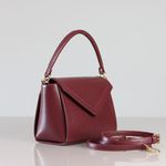 Bolsa Dani Marsala - Metal Ouro | Couro Legítimo
