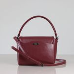 Bolsa Dani Marsala - Metal Grafite | Couro Legítimo