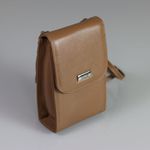 Bolsa Lia Caramelo - Metal Níquel | Couro Legítimo