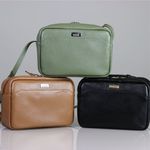 Bolsa Lizi Preto - Metal Ouro | Couro Legítimo
