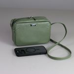 Bolsa Lizi Verde Sálvia | Couro Legítimo