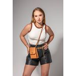 Bolsa Lia Rosê - Metal Ouro | Couro Legítimo