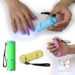 Mini Lanterna LED UV 9 Leds [ a pilha ]
