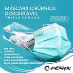 Máscara Descartável Tripla Camada 50 UND