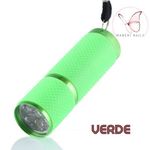 Mini Lanterna LED UV 9 Leds [ a pilha ]