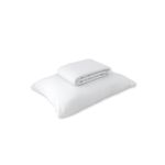 Kit Lençol com Elástico Solteiro Branco + Fronha - Exclusiva Malha Novo Toque 100% Algodão - Super Penteada (2pçs)