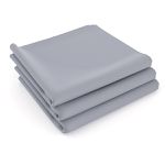 Fronha 50x90cm - Exclusiva Malha Novo Toque 100% Algodão - Super Penteada - Cinza Névoa