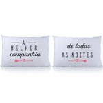 Kit 2 Fronhas Companhia - Exclusiva Malha Novo Toque 100% Algodão - Super Penteada 