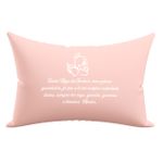 Fronha Personalizada - Anjo - Exclusiva Malha Novo Toque 100% Algodão - Super Penteada - Rosa Chá 