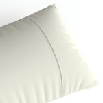 Fronha Ponto Palito - 0.50m X 0.70m - Exclusiva Malha Novo Toque 100% Algodão Super Penteada - Baunilha (1pç)