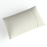 Fronha Ponto Palito - 0.50m X 0.70m - Exclusiva Malha Novo Toque 100% Algodão Super Penteada - Baunilha (1pç)