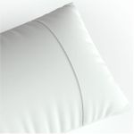 Fronha Ponto Palito - 0.50m X 0.70m - Exclusiva Malha Novo Toque 100% Algodão Super Penteada - Branca (1pç)