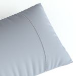 Fronha Ponto Palito - 0.50m X 0.70m - Exclusiva Malha Novo Toque 100% Algodão Super Penteada - Cinza Névoa (1pç)