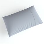 Fronha Ponto Palito - 0.50m X 0.70m - Exclusiva Malha Novo Toque 100% Algodão Super Penteada - Cinza Névoa (1pç)