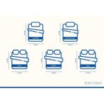 Kit Lençol Super King Cinza Névoa + Fronhas - Exclusiva Malha Novo Toque 100% Algodão - Super Penteada