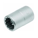 Soquete Estriado Crv Curto 36mm Encaixe 3/4 Pol 017.009 Gedore