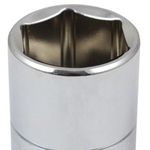 Soquete Sextavado CRV Curto 5/8 Pol Encaixe 1/2 Pol ST13106SC Sata