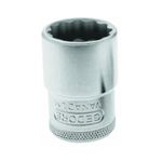 Soquete Estriado Crv Curto 14mm Encaixe 1/2 Pol 015.105 Gedore