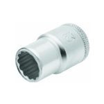 Soquete Estriado Crv Curto 14mm Encaixe 1/2 Pol 015.105 Gedore