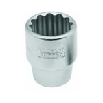 Soquete Estriado Crv Curto 21mm Encaixe 3/4 Pol 017.017 Gedore
