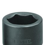 Soquete Sextavado De Impacto 3/8 Pol Encaixe 1/2 Pol 019.055 Gedore