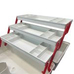 Caixa Plástica Branca com 3 Bandejas Cp-4 Marcon