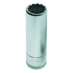 Soquete Estriado Crv Longo 12 mm Encaixe 1/2 Pol 015.706 Gedore