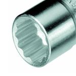 Soquete Estriado Crv Curto 18mm Encaixe 3/8 Pol 014.013 Gedore