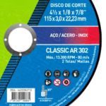 Disco de Corte 4.1/2 Pol x 3,0mm Classic AR 302 66252842710 Norton