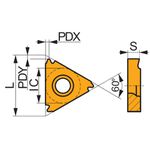 Pastilha para Torno TN 16ERAG55 T8030 Dormer