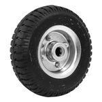 Roda de Borracha Maciço 17mm com Rolamento Esfera R2504PME Schioppa