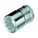 Soquete Estriado Crv Curto 7/16 Pol Encaixe 3/8 Pol 014.064 Gedore
