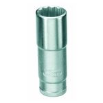 Soquete Estriado Crv Longo 7/8 Pol Encaixe 3/8 Pol 014.322 Gedore