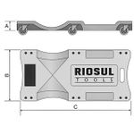 Carrinho Esteira para Mêcanico com Encosto R070027 - Riosultools