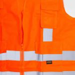 Colete Refletivo tipo Blusão com 4 Bolso Laranja Tam XG 72130 Vicsa 