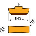 Pastilha Intercambiáveis LCMR 031604 M:T8330 Dormer