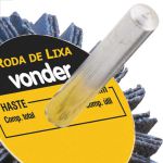 Roda de Lixa com Haste 40 x 20mm Grão 60 1271402060 Vonder