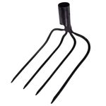 Forcado Curvo 4 Dentes com Cabo de Madeira 120cm 77140544 Tramontina