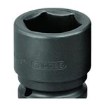 SOQUETE ESTRIADO IMPACTO CURTO 17MM ENCAIXE 3/4 070.849 GEDORE