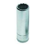 Soquete Estriado Crv Longo 16mm Encaixe 1/2 Pol 015.712 Gedore